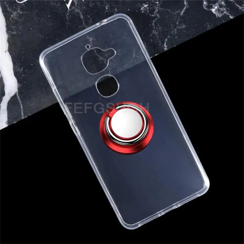 Чехол для LeTV LeEco с кольцом, clear With B Red