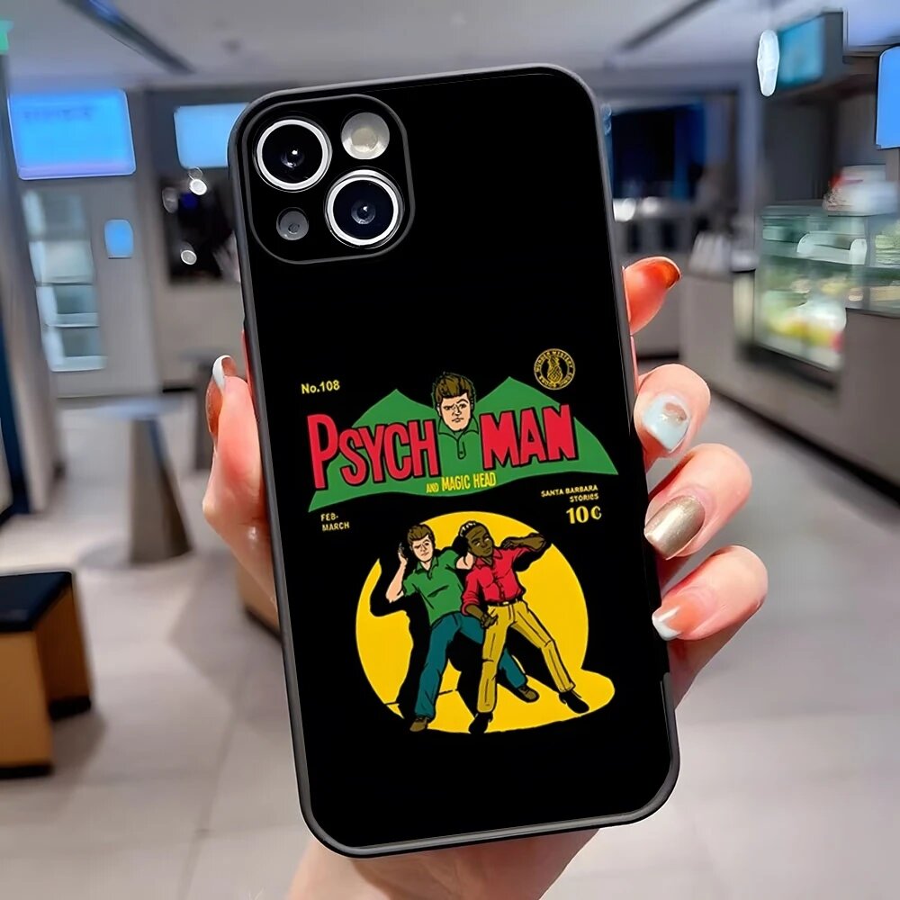 Чехол для телефона Psych Shawn And Gus, матовый полупрозрачный для iPhone 15 Pro 16 Pro Max 13 11 12 14 Xs X Xr 7 8 Plus Se, задняя крышка
