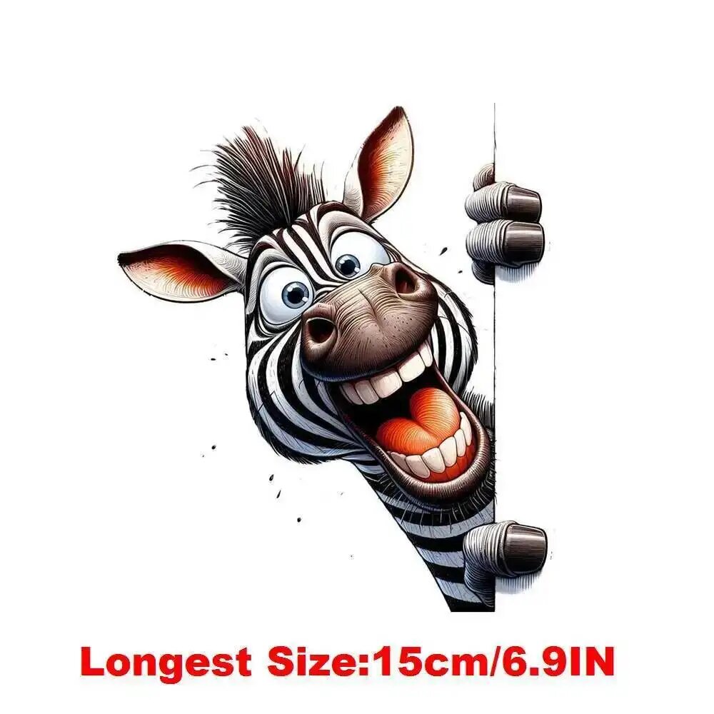 Наклейка на одежду Zebra 15см, Цвет: YTH1153-23