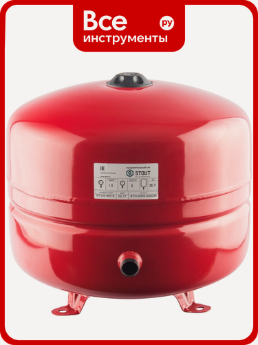 Изображение товара Расширительный бак 35 л STOUT STH-0005-000035, для компенсации температурного расширения системе стабилизации давления