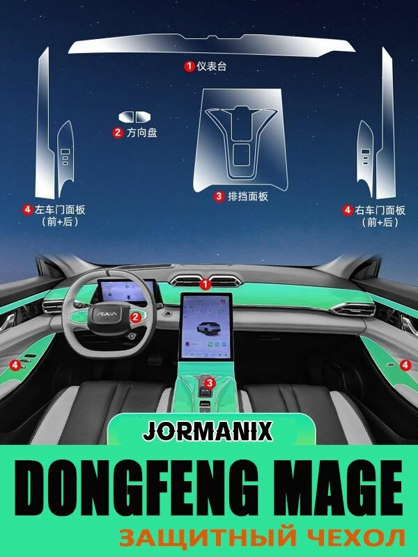 Dongfeng Mage защитный чехол для центрального управления, Dongfeng Mage Силиконовая прокладка, аксессуары, Полная защита