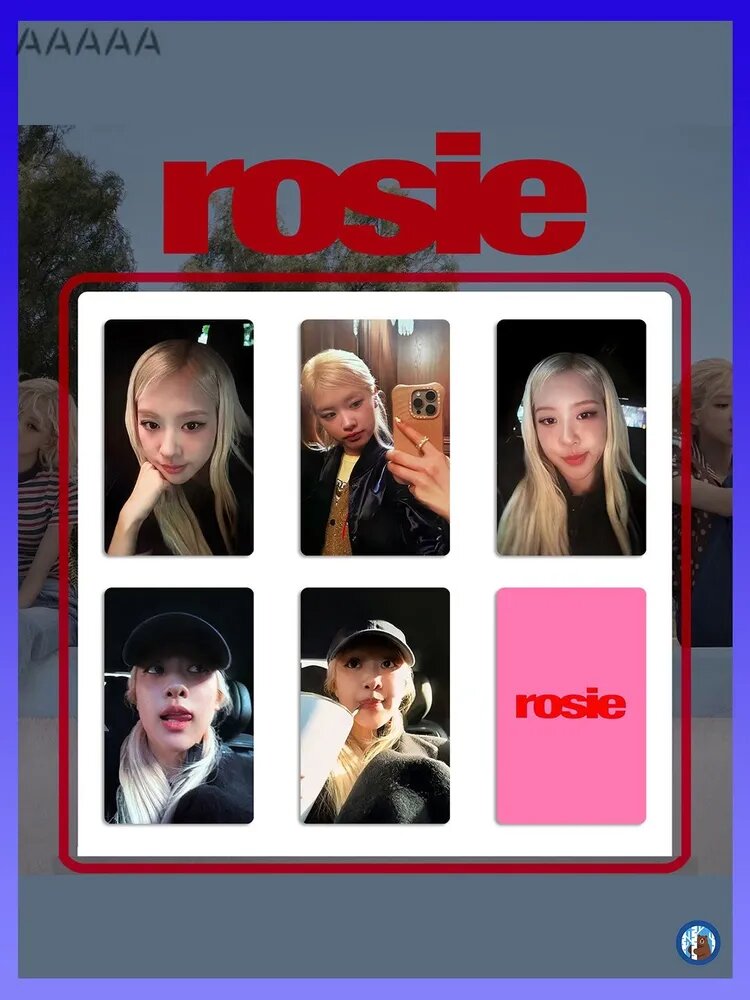 Фотокарточки ROS BLACKPINK (Мельбурн поп-ап, Коллекционные, Эксклюзивный дизайн)