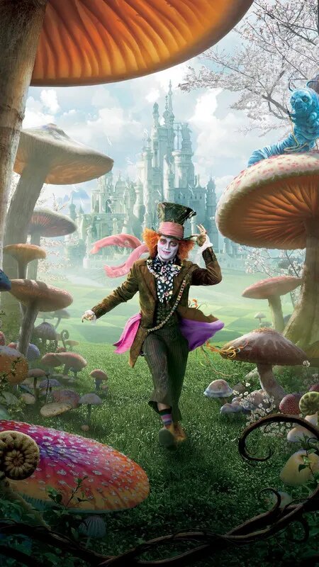 Головоломка 1000 деталей для взрослых, Alice in Wonderland/Алиса в стране чудес, сложная головоломка, Деревянные пазлы, Рождественский подарок, идеальный выбор для развлечений в помещении 50x75cm