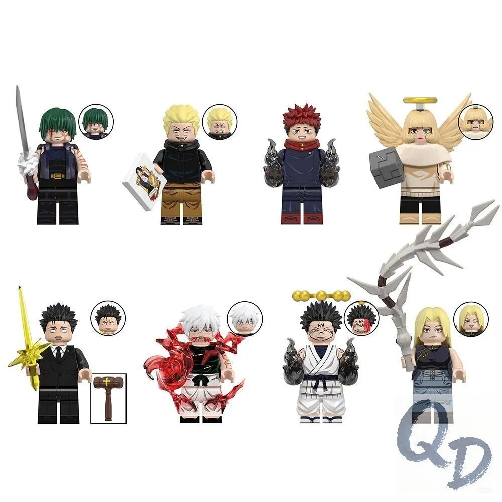 Конструктор совместимый с Lego, фигурки аниме Магическая битва, Сезон 4 (8 шт.)