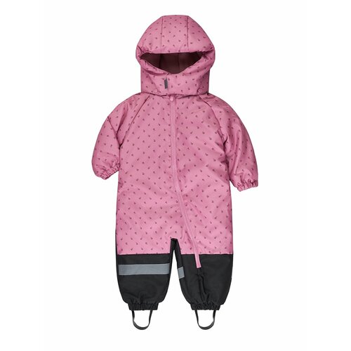 фото Комбинезон утеплённый kari baby осень-зима 2026, размер 12-18m, , розовый/черный
