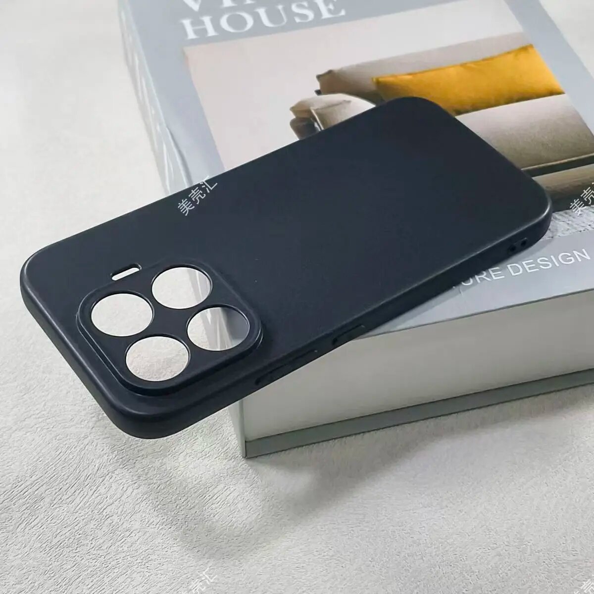Черный чехол для Xiaomi 17T из жидкого силикона