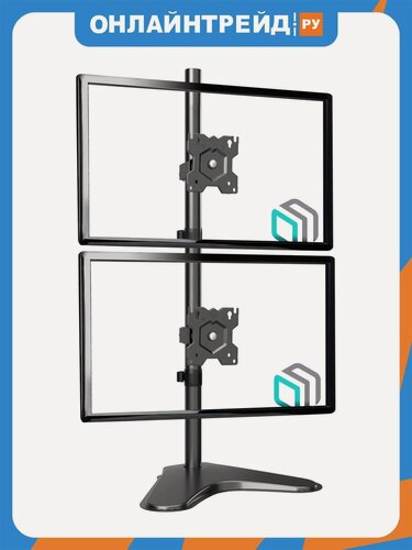 Изображение товара Кронштейн Onkron D208FS для двух LCD телевизоров и мониторов 13"-34", черный