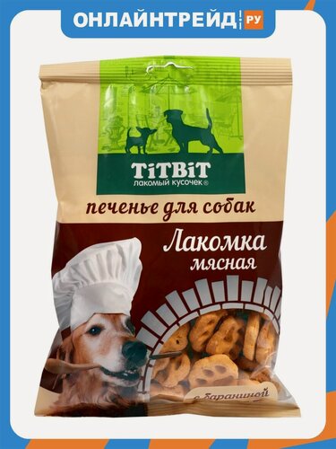Изображение товара Лакомство для собак Titbit Лакомка мясная с бараниной печенье 200 г