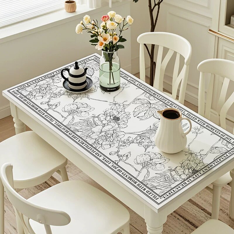 Салфетка для стола Flower Dream, 50x80 см, водонепроницаемая, устойчивая к пятнам, легко стирается, для домашнего