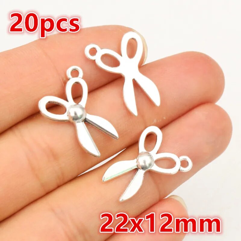 Подвески Wadsfred металл 5-30 шт Белый, P4-48 -20pcs