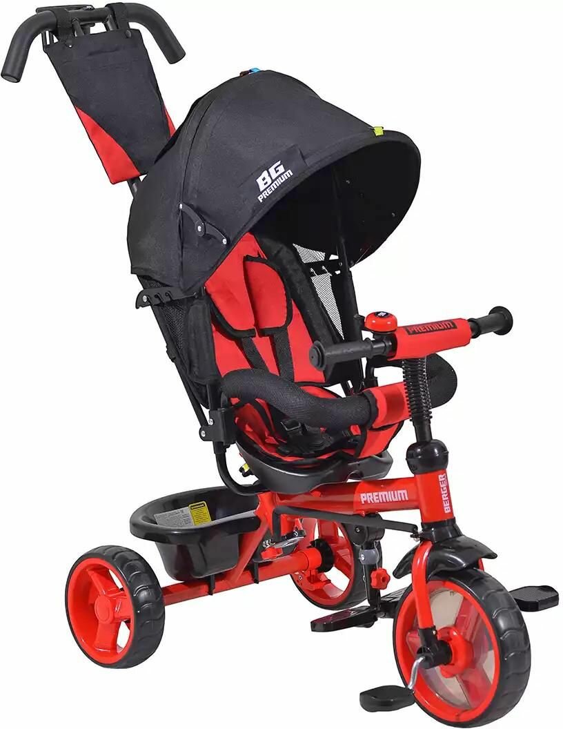 Велосипед WERTER BERGER Premium XG7341-T16ZC, трехколесный, алый