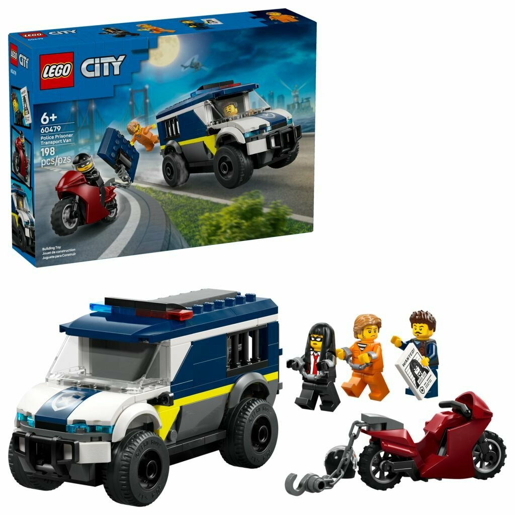 Конструктор LEGO City 60479 Полицейский фургон для перевозки заключенных