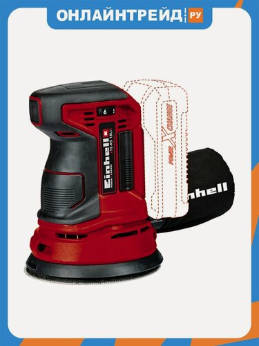 Изображение товара Эксцентриковая шлифмашина аккумуляторная Einhell PXC TE-RS 18 Li-Solo (4462010)