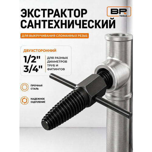 фото Экстрактор сантехнический, для выкручивания сломанной резьбы best room