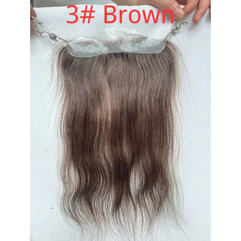 Парики Pwigs V-Loop из европейских волос 100% натуральные 2 шт. 3 Brown