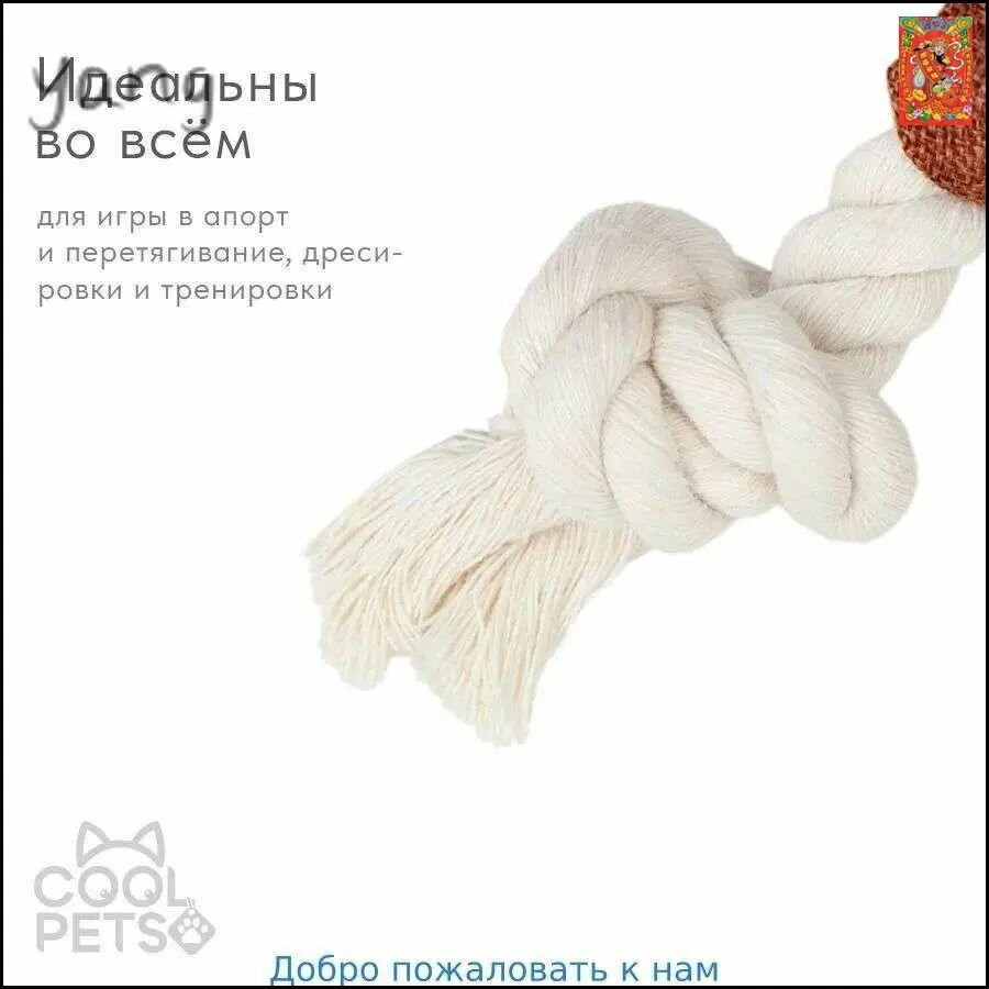 Мягкая игрушка для собак из плюша, бежевого цвета, для снятия стресса и игр, размер 23x20 см — фото 1