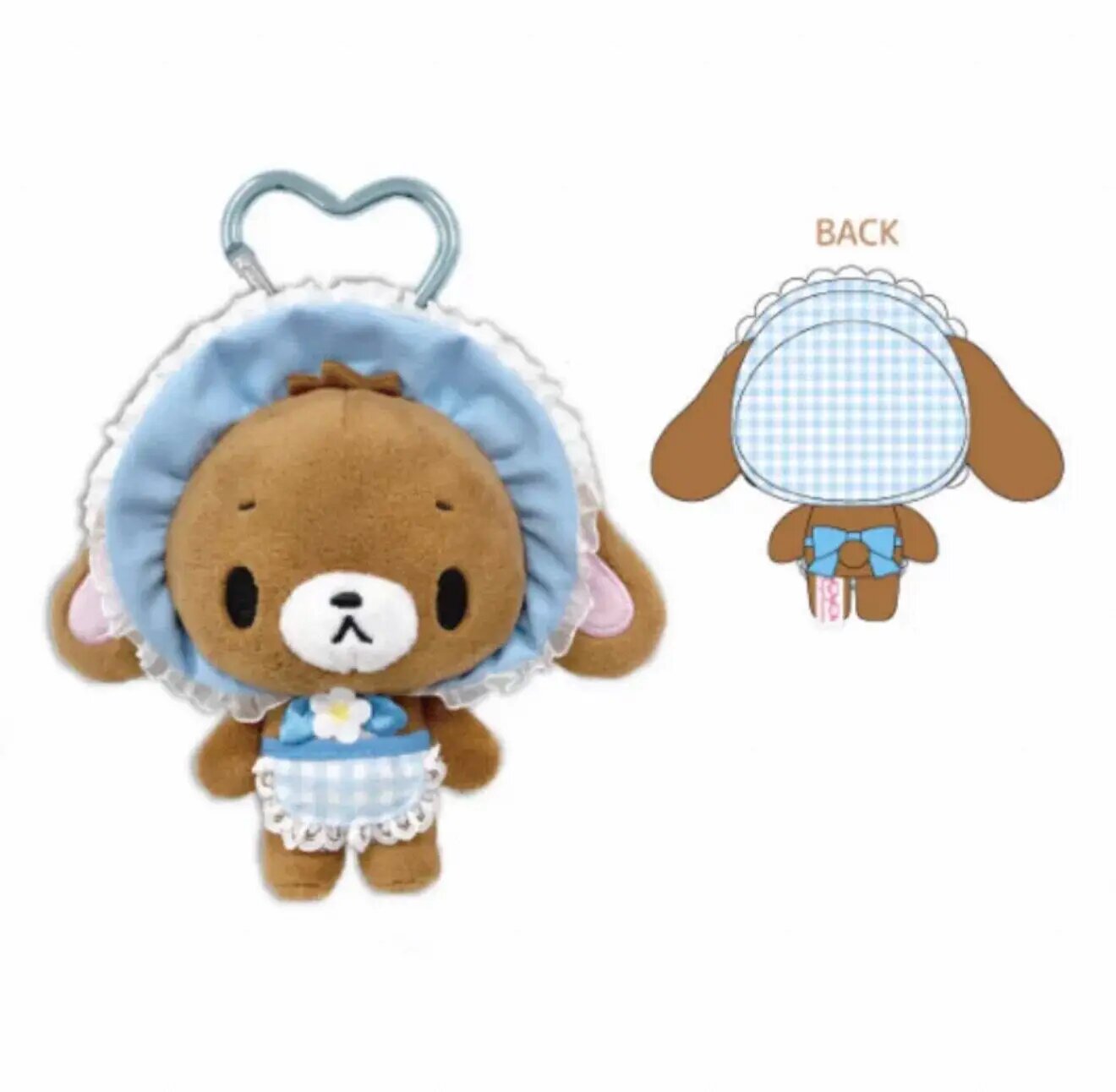 Sanrio Sugarbunnies, коричневый плюшевый зайчик в костюме