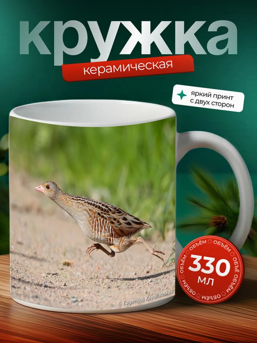 Кружка Коростель птица 3,