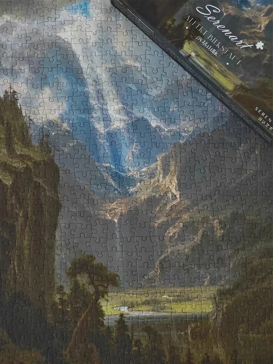 Пазл "Скалистые горы" 1000 деталей 50.5x70.5 см, горы, солнечный свет, пейзаж, антистресс-пазл для детей и взрослых