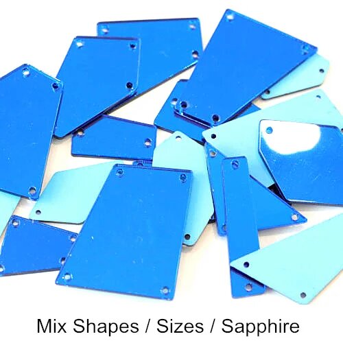Oleeya пришивные стразы акриловые 50 шт. Синий, P05 Sapphire
