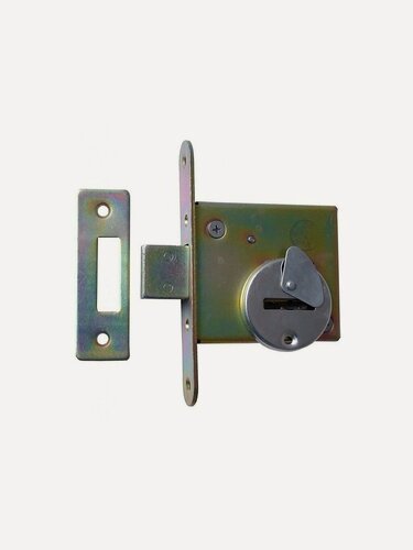 Изображение товара Замок врезной Зенит 3в8-4.1 сувальдный, 3 ключа, стальной корпус, хром, без ручки, надежное запирающее устройство для дверей.