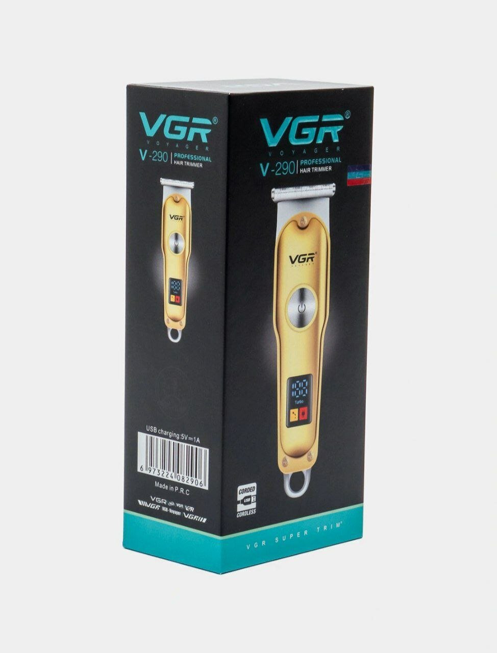VGR V-290 — идеальная машинка для стрижки волос и ухода за бородой, лучший выбор для тех, кто ценит качество и комфорт.