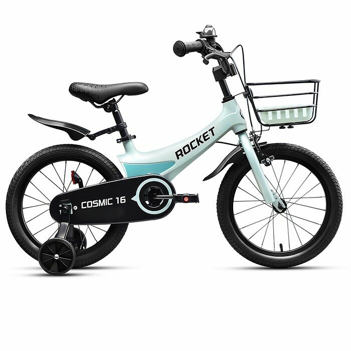 Велосипед Oubaoloon Rocket Cosmic, диаметр колес 16", бирюзовый 16. COSMIC. TQ.26