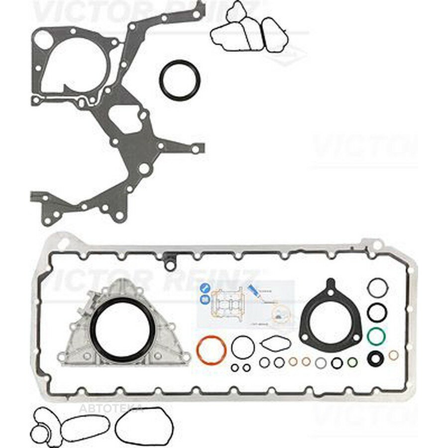 Ком/кт прокл. блока картера VICTOR REINZ 083740801 BMW E90/E91/E92/E93/E60/E61/E63/E64/E65/E70/E71/E83 3.0D mot. M57/N57 02/06->