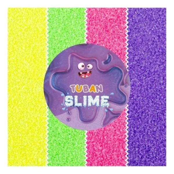 Пластилин Tuban slime, пластичная масса, минеральные блестки для детей, 4 цвета