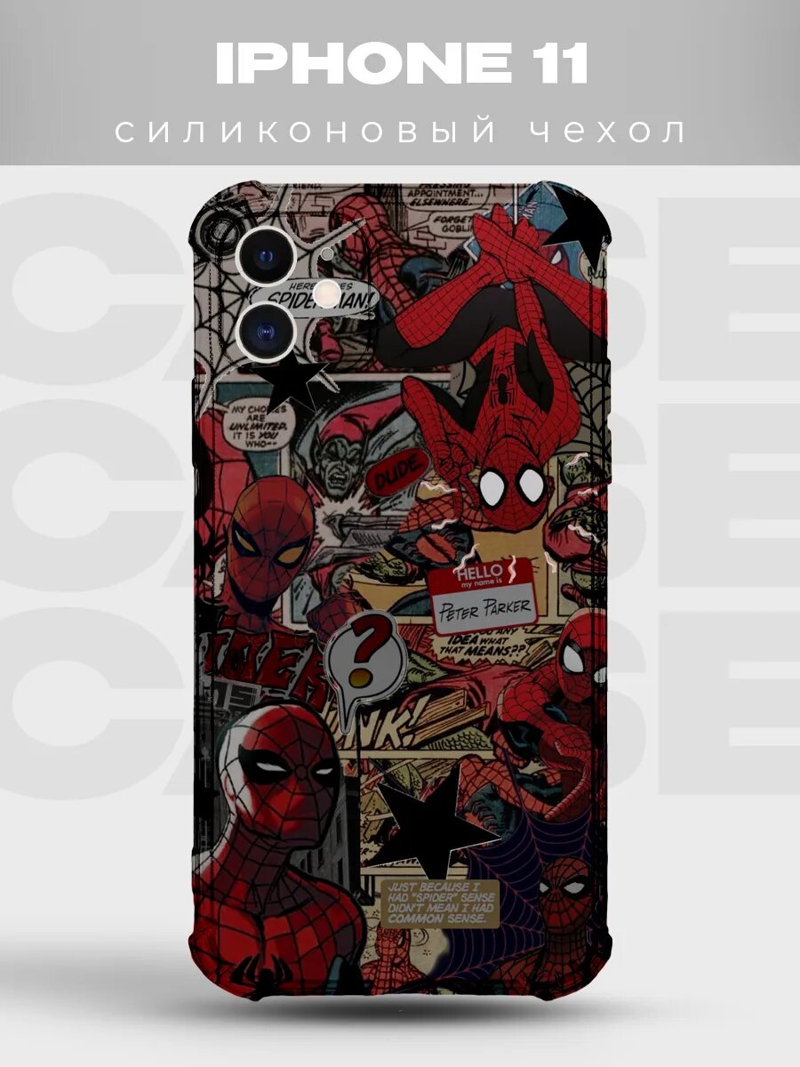 Чехол на iPhone 11 Человек-паук spider man человек паук