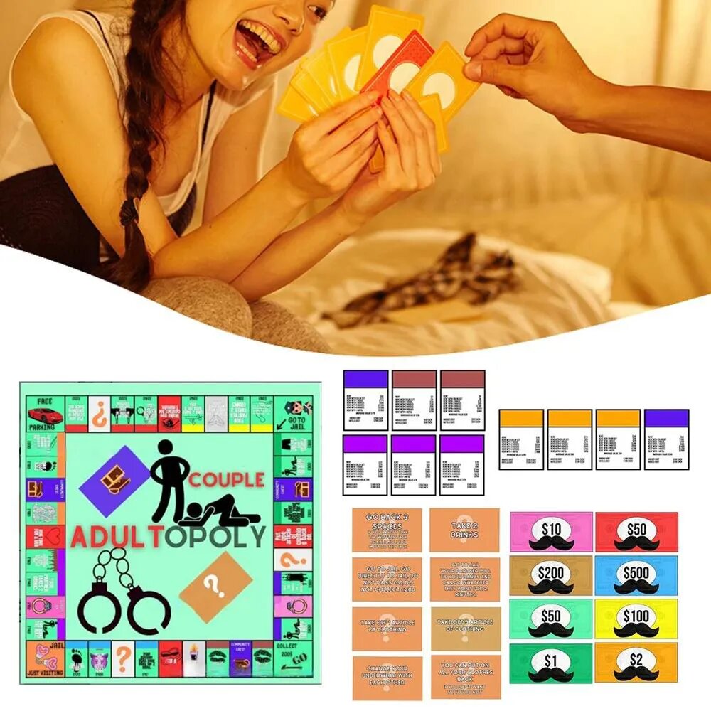 Настольная игра для пары Adult Couple Game Night с игровым полем и фишками