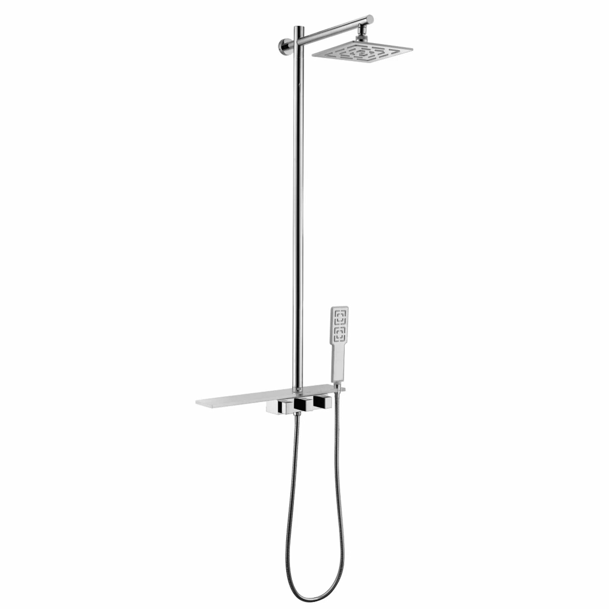 Смеситель Lemark Tropic LM7001C для душа, верхняя поворотная душевая лейка