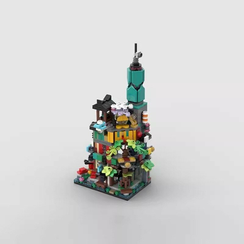 Строительные блоки MOC 107816 Ninja Garden Assembly Building Строительные блоки из мелких частиц