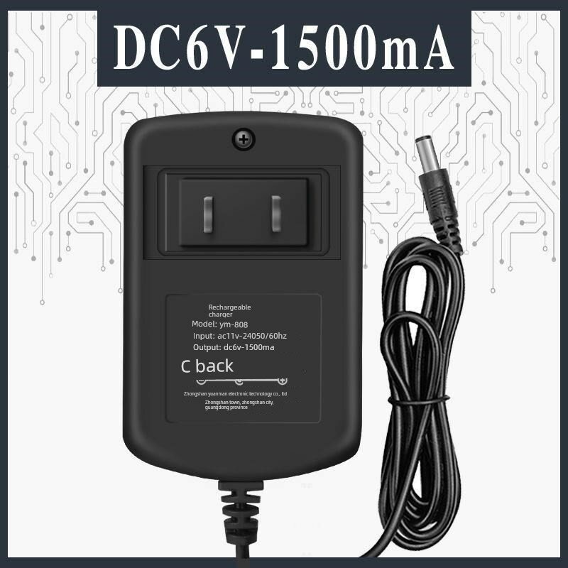 Зарядное устройство 6V 1500мА с круглым разъемом для детских электрических игрушечных транспортных средств