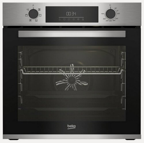 Изображение товара Электрический духовой шкаф Beko BBIE12300XD 59 см, 72 л гриль конвекция, серебристый