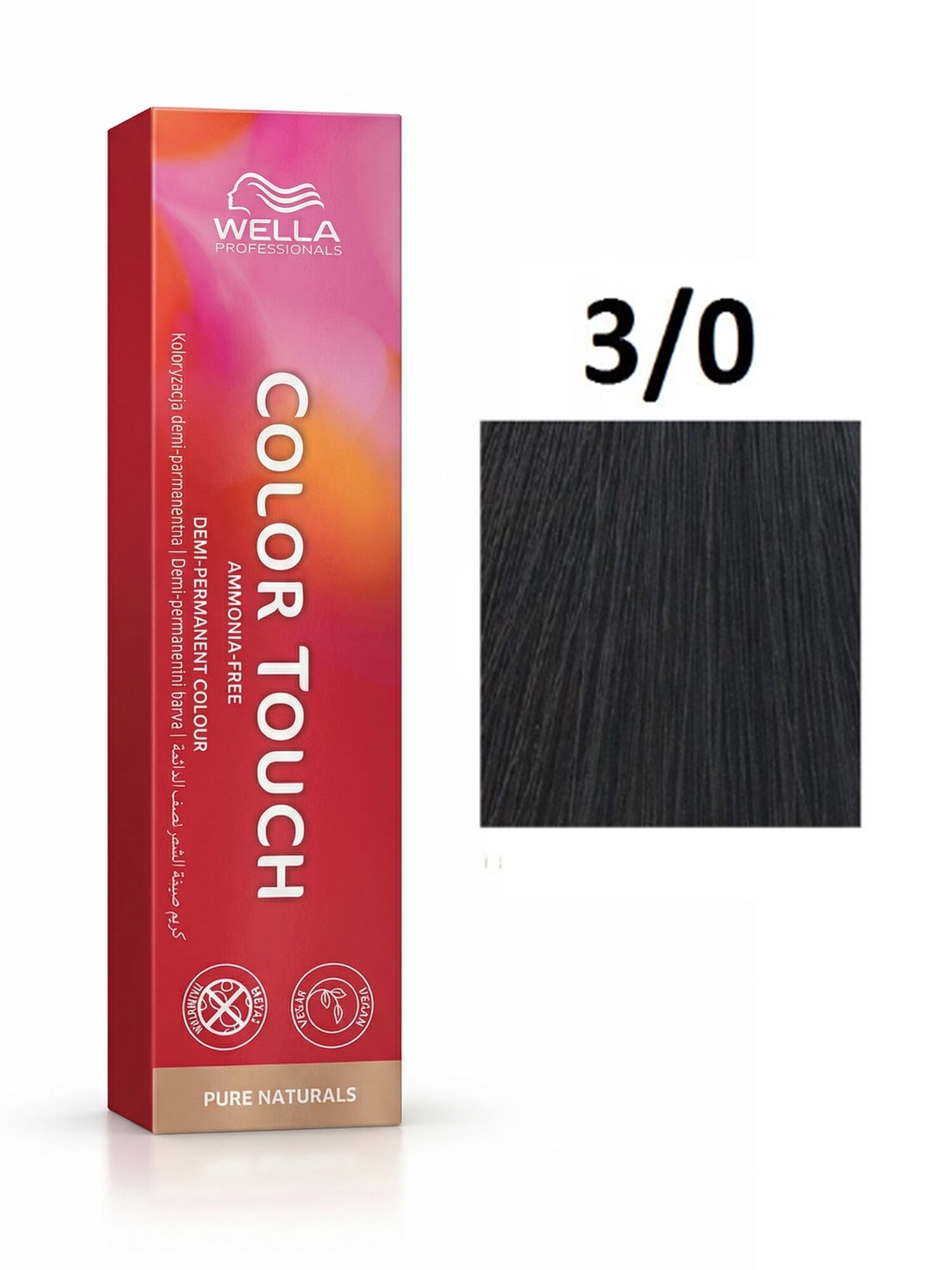 Wella Professionals Color Touch Тонирующая краска 3/0 Темно-коричневый, 60мл