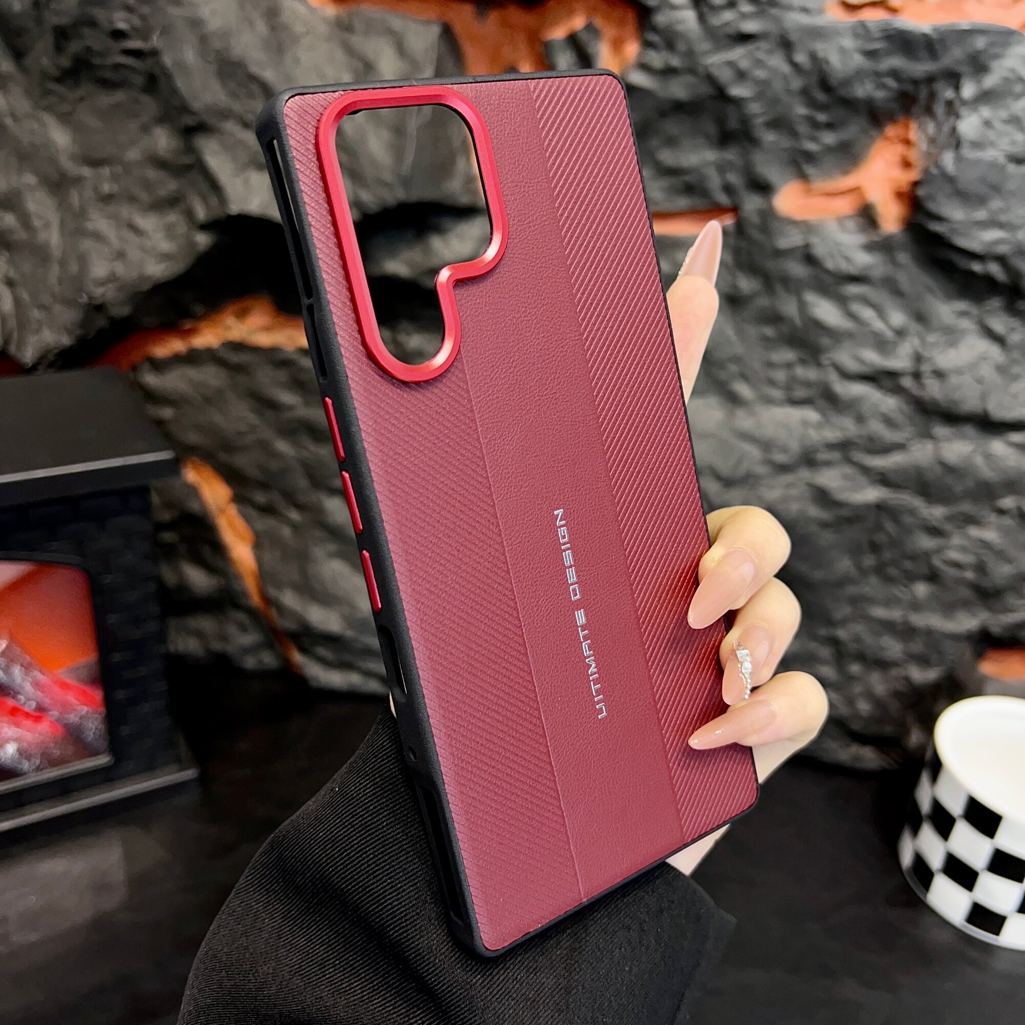 Чехол Для Nubia Red Magic 11 Air / Nubia Red Magic 11 Air, soft touch, чехол-кардиомонитор, искусственная кожа, поликарбонат (PC), защита камеры, ударопрочный, усиленные углы, Nubia,