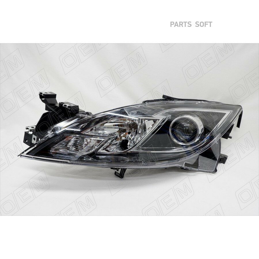 Фара левая Mazda 6 2 GH 2007-2010, галоген, с корр от официального дистрибьютора, OEM, артикул OEM0205FL