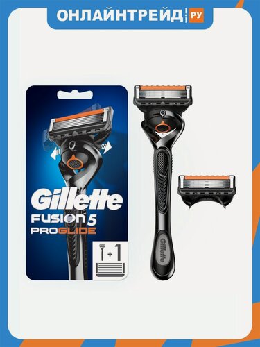 Изображение товара Бритвенный станок Gillette Fusion5 ProGlide с 2 сменными кассетами