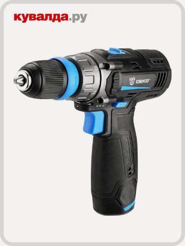 Изображение товара Дрель-шуруповерт аккумуляторная DEKO GCD12DU3 Li-Ion (063-4114)