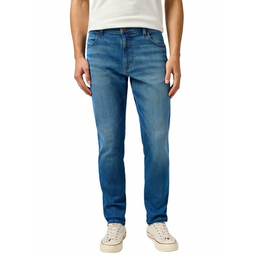 фото Джинсы wrangler men river tapered jeans, размер 32/34, синий