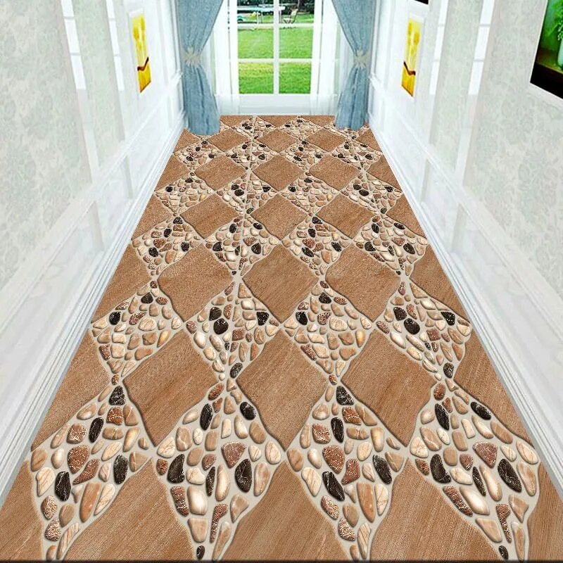 Ковер 100x180 см 3d-эффект красный