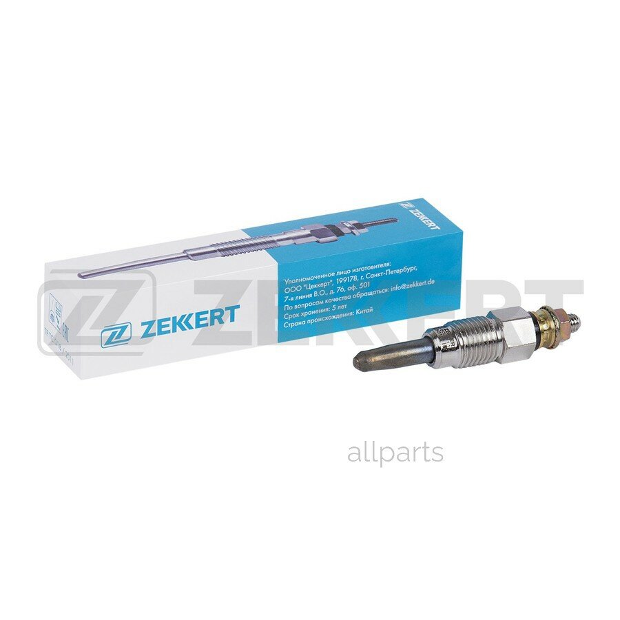 ZEKKERT ZK-5005 Свеча накаливания (аналог NGK 6285 цена за 1 шт.) VW Polo II III 86- LT 28-35 78- LT 40-55 78- Sk