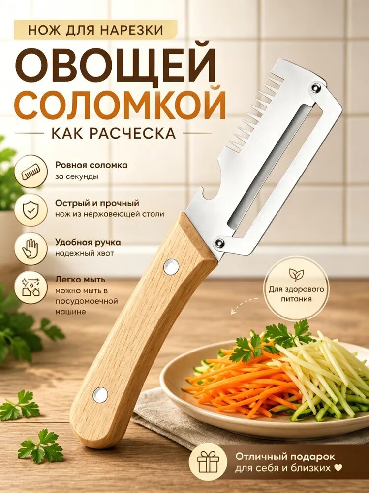 Нож для фигурной нарезки овощей
