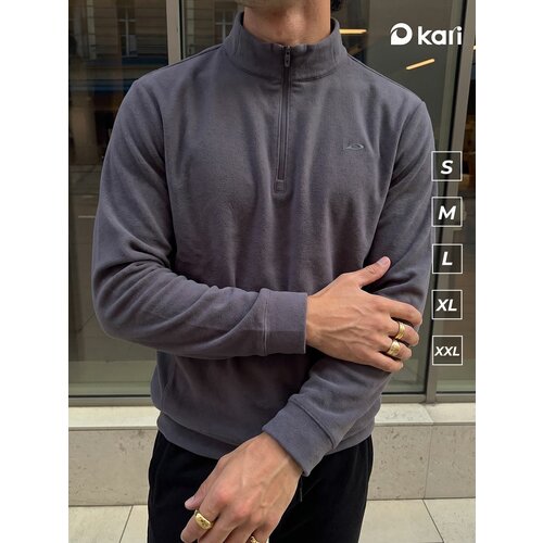 фото Толстовка спортивная kari осень-зима 2026, размер xxl, , серый