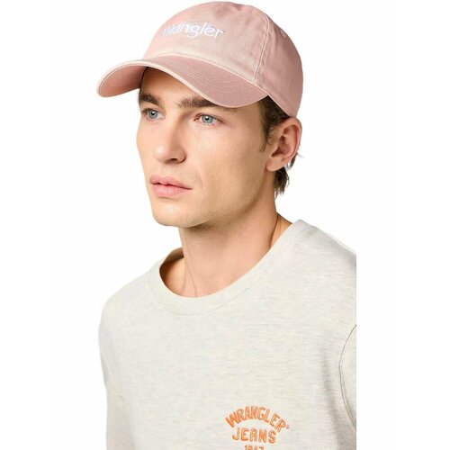 фото Бейсболка wrangler logo cap для мужчин, размер os, розовый