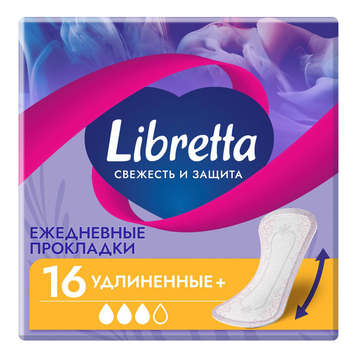 Прокладки ежедневные Libretta Свежесть и защита Удлиненные, 16 шт.