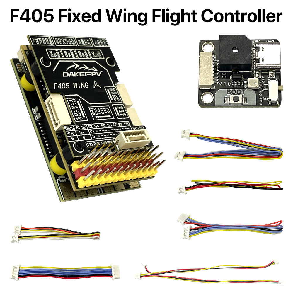 F405 WING Контроллер STM32F405 INAV 212S OSD 11PWM MicroSD