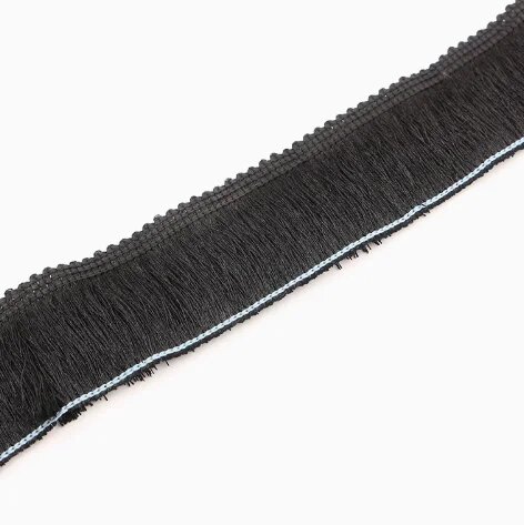 Бахрома Renesmee из полиэстера 1 метр Черный, black
