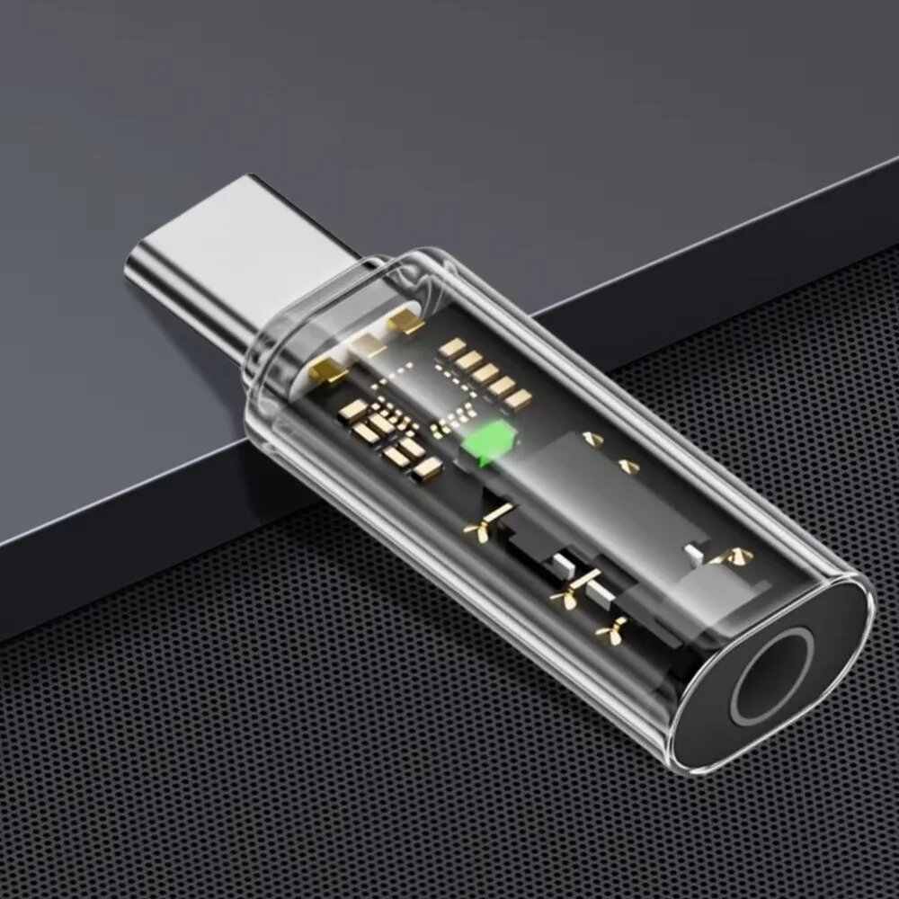 Новый аудиоадаптер Type-C на 3,5 мм Jack, мини-адаптер 3,5 мм Aux для ПК, поддержка чистого звука, голосовых вызовов, конвертер для наушников Type-C